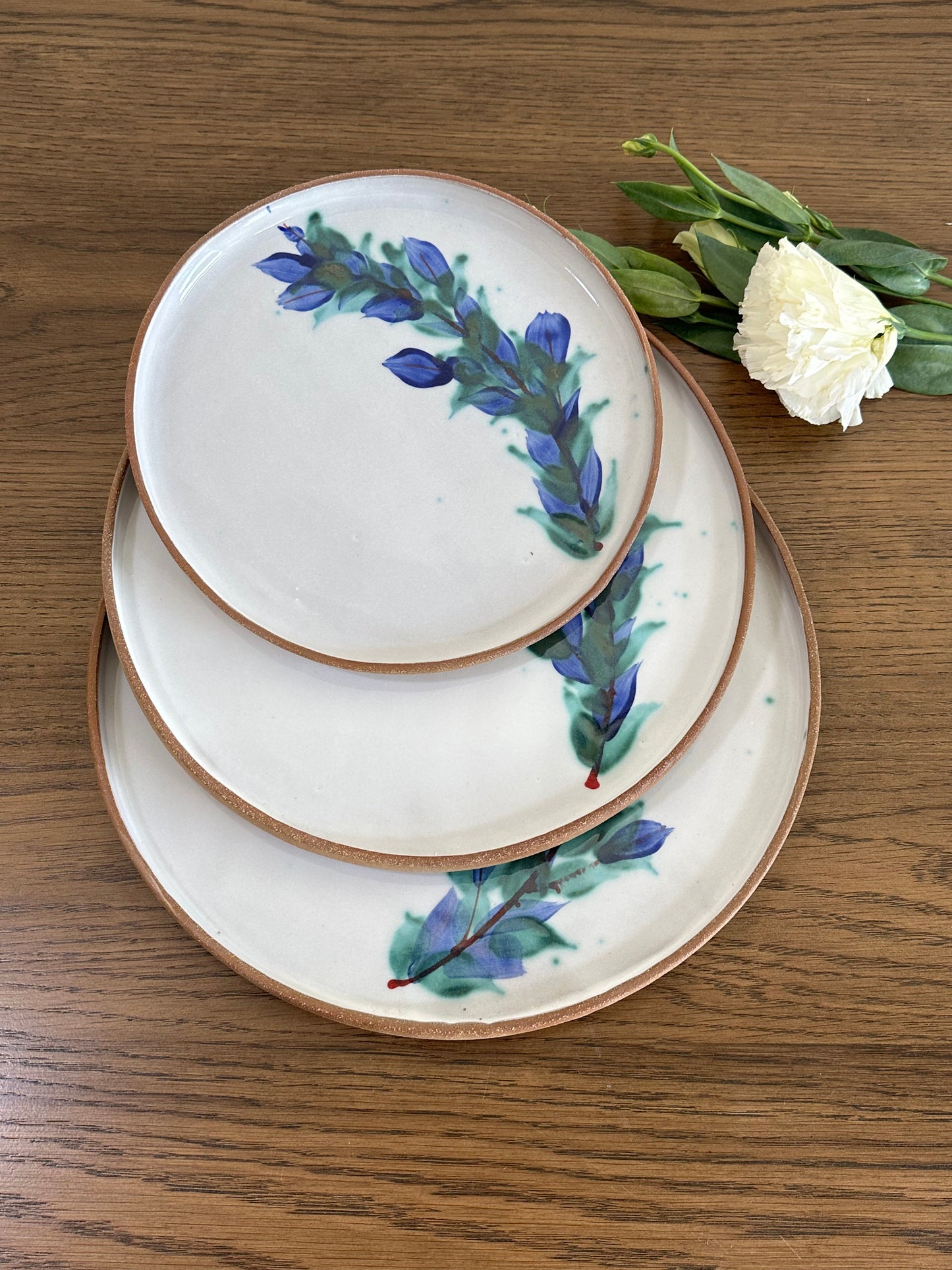Blossom Tableware Collection - Blue Orchid Flat Plate
