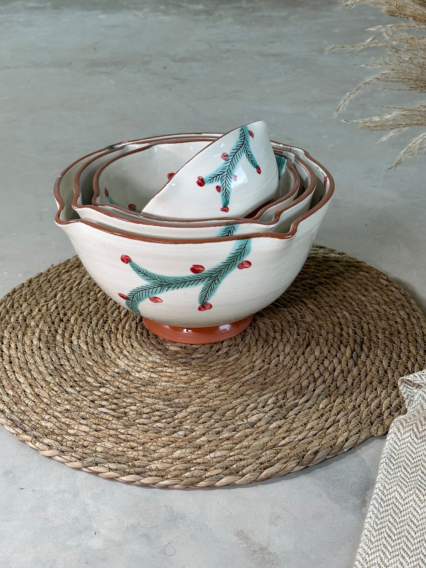 Oasis Tableware Collection - Bowl with red dots