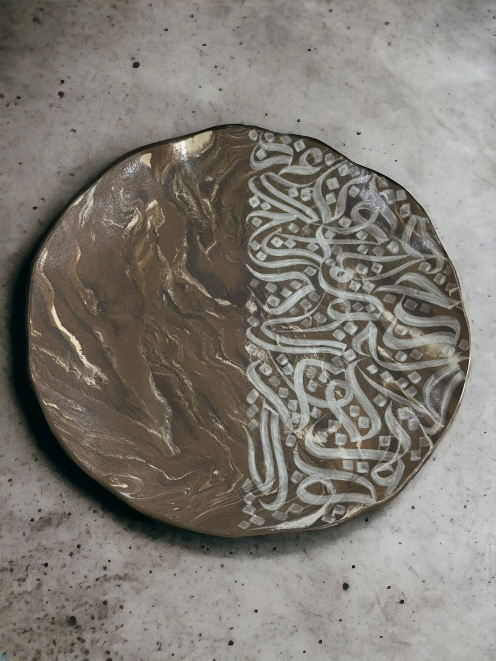 ALULA Home Décor Arabic Calligraphy plate – GAIA Art & Sculpture