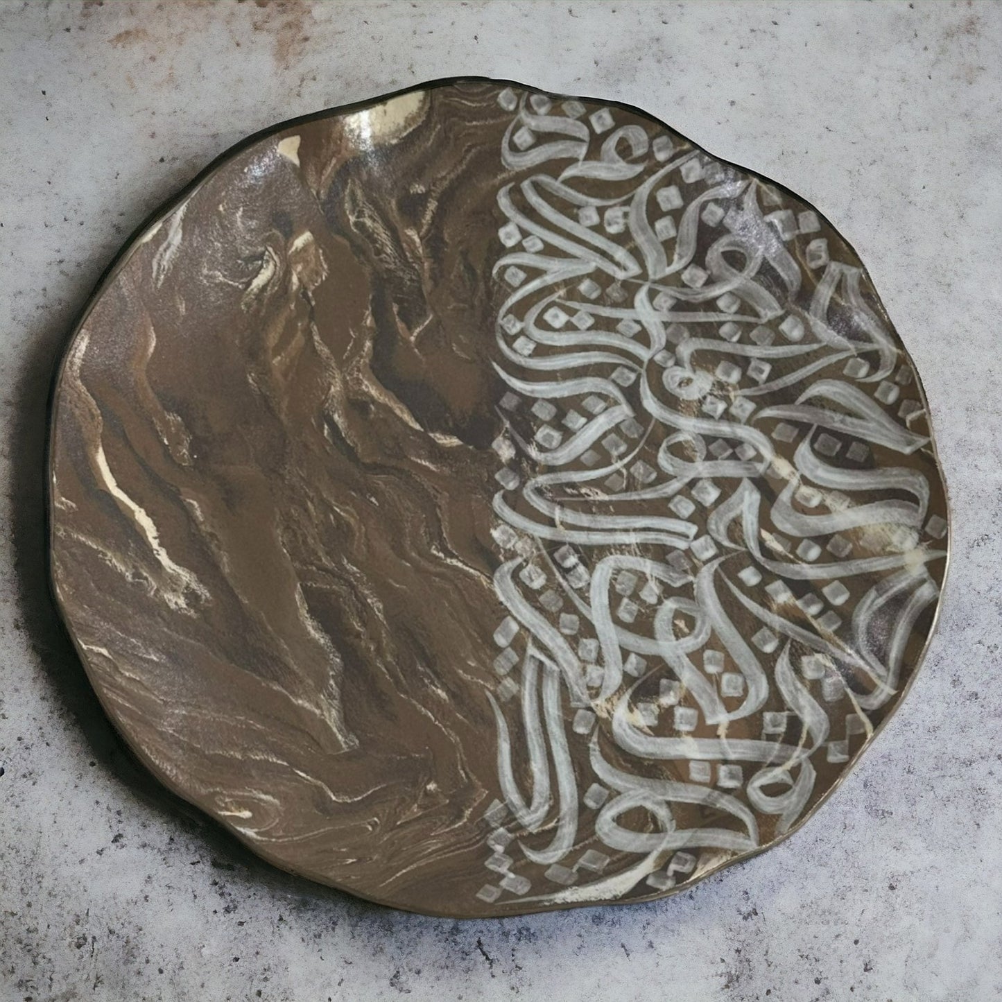 ALULA Home Décor Arabic Calligraphy plate