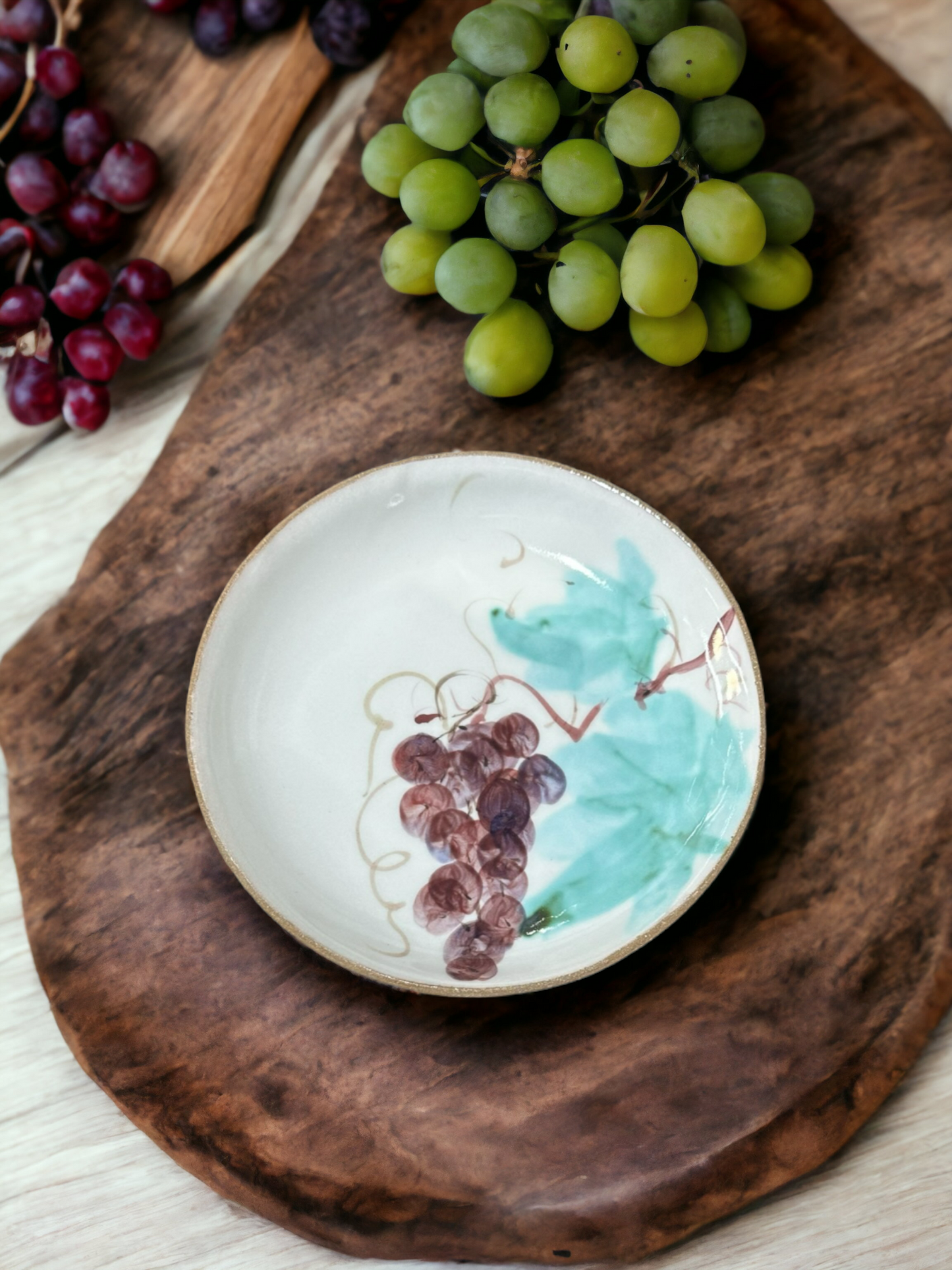 Blossom Tableware Collection - Red Grapes deep plate