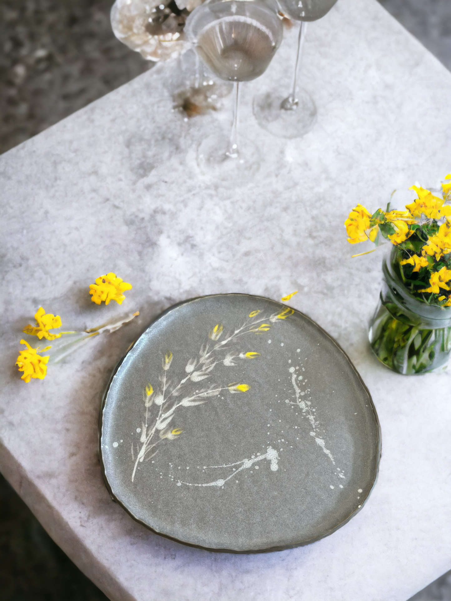 Blossom Tableware Collection - Yellow flower plates