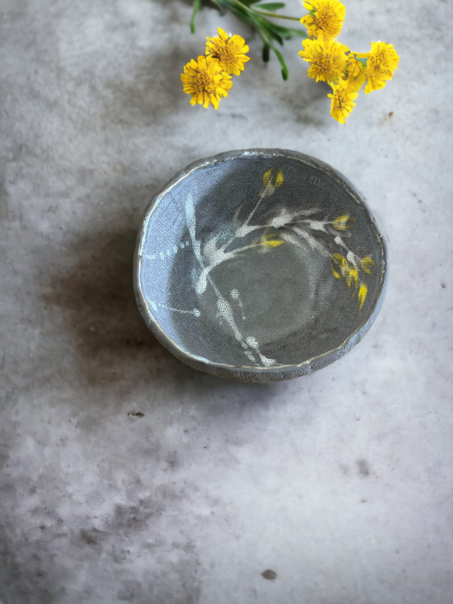 Blossom Tableware Collection - Yellow flower bowls