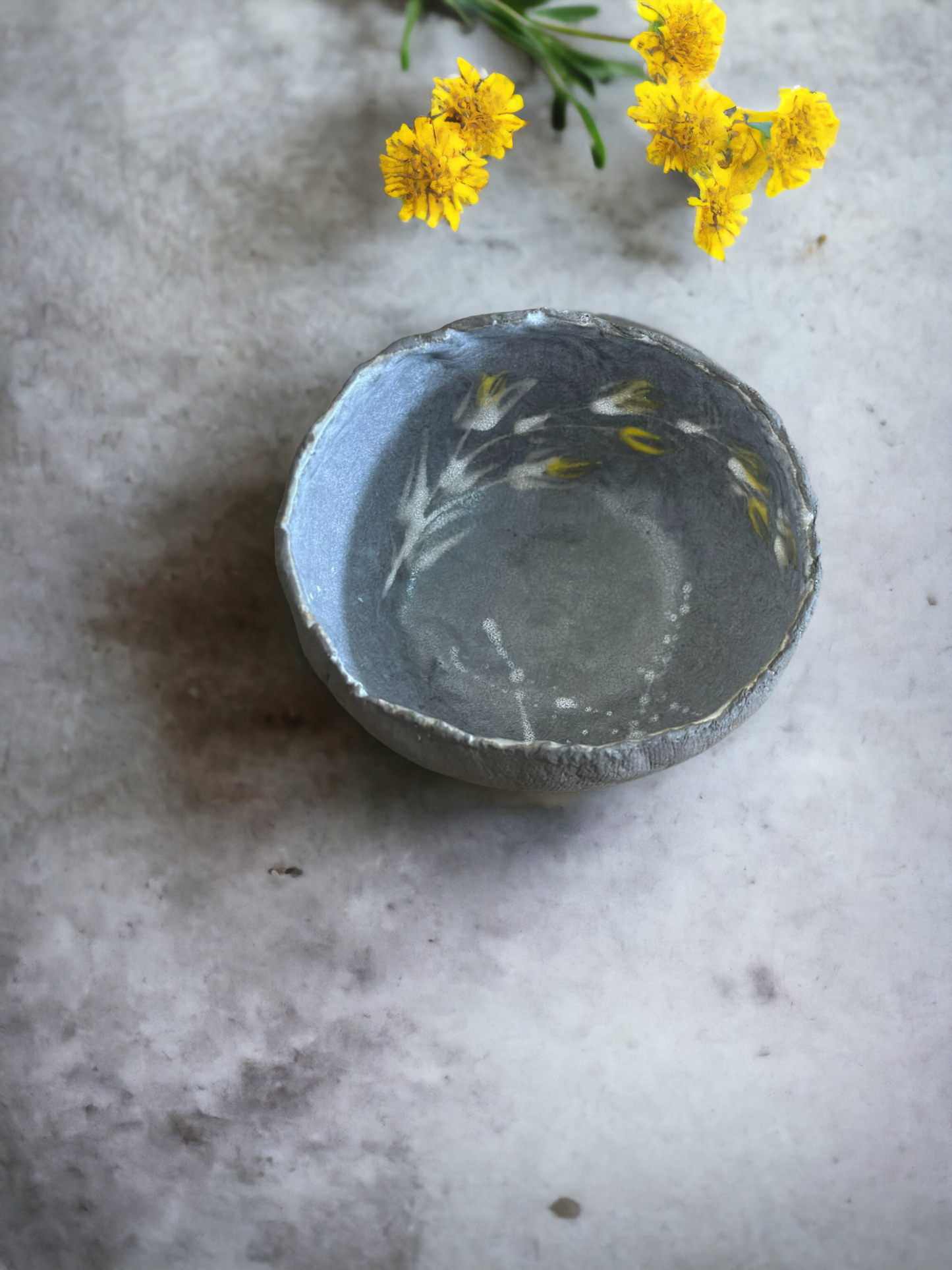 Blossom Tableware Collection - Yellow flower bowls