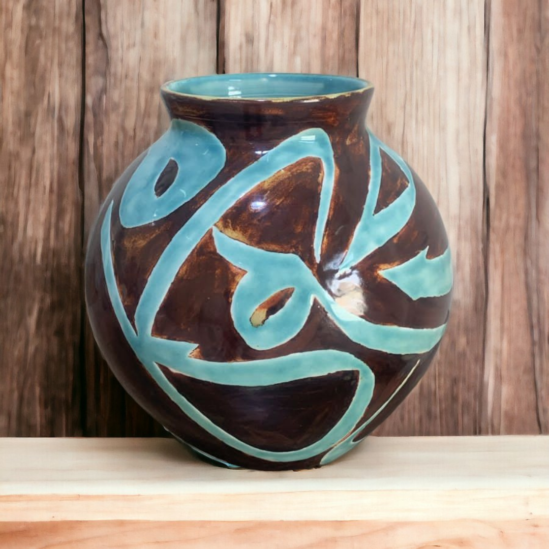 Kalimat Tiffany Arabic Calligraphy Vase