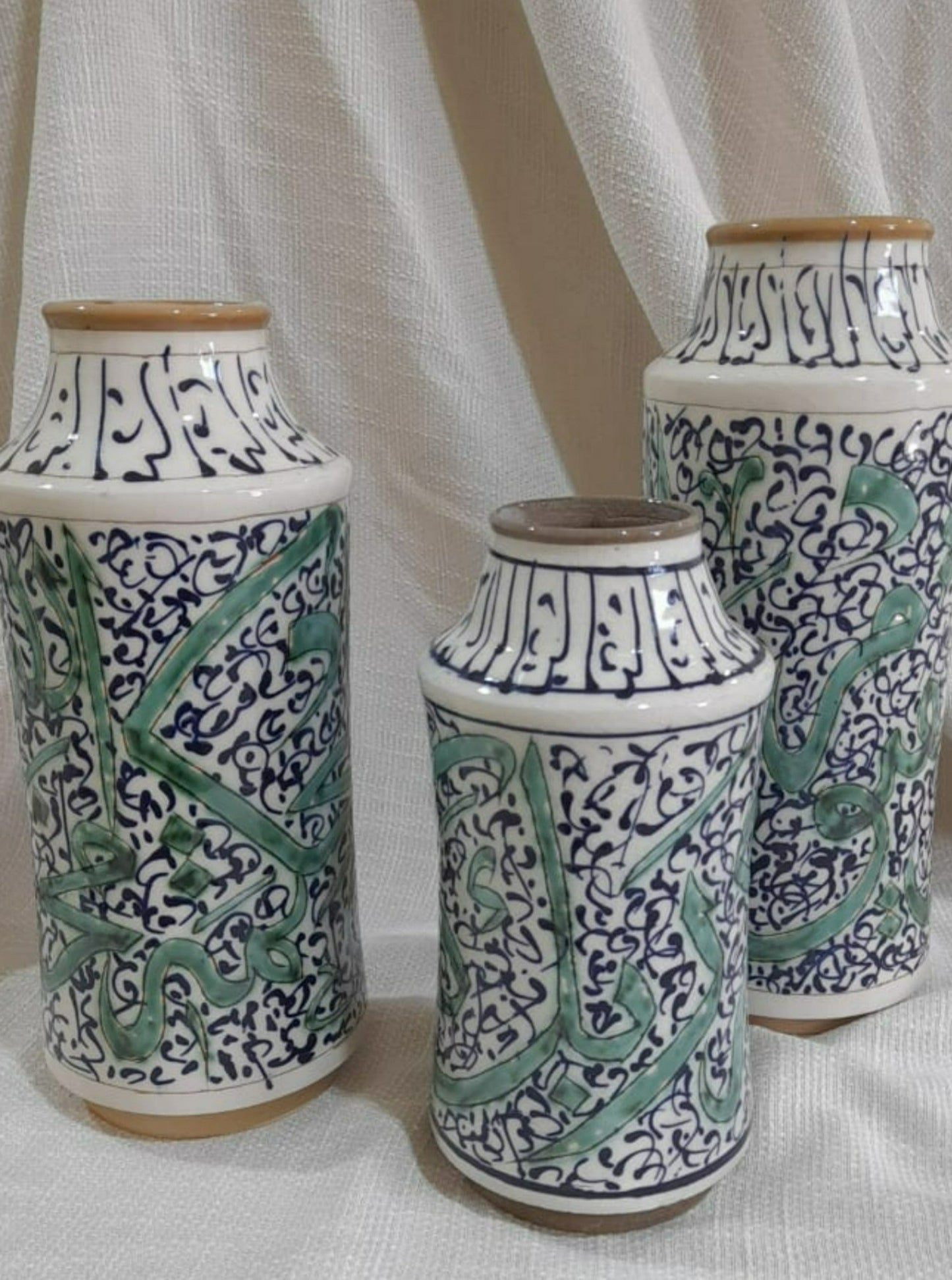 Turath Home Decor Collection - Calligraphy Vases