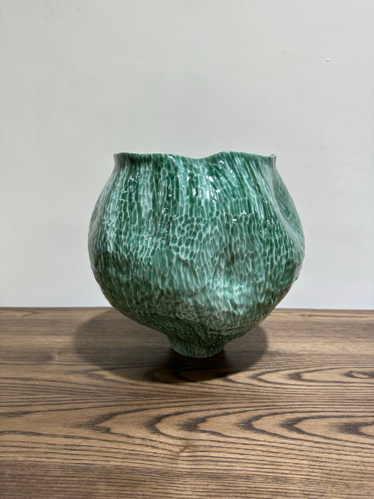 Meadows Home Decor Collection - Vase Round Green