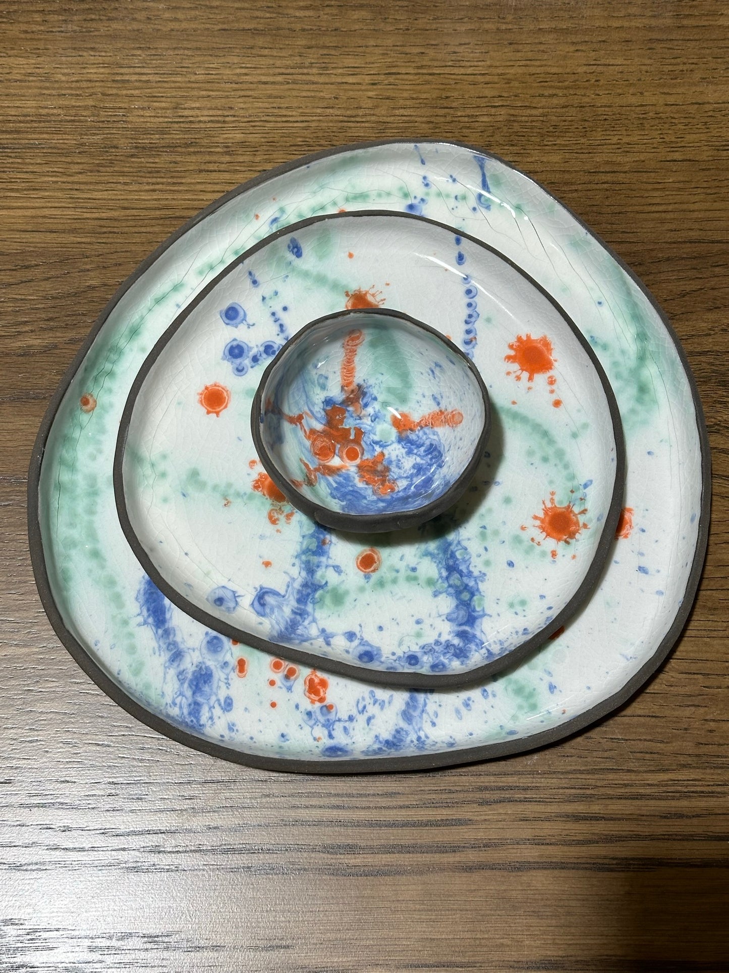 Meadows Art Tableware Collection - Storm Flat Plates & Bowl